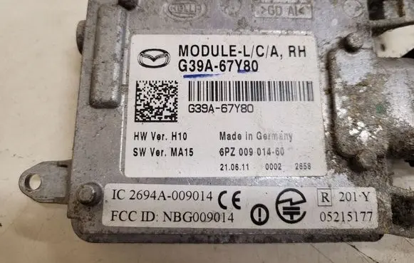 Mazda 6 Blind spot module G39A67Y80 6PZ00901460