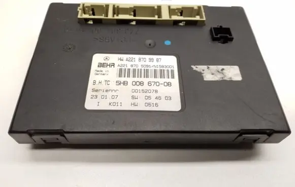 Mercedes-Benz CL C216 Air conditioning/heating control unit A2218709987