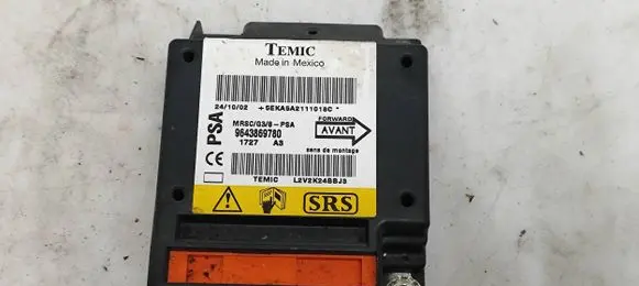 Peugeot 607 Airbag control unit/module 9643869780 5EKA5A21110180 2V2K24BBJP