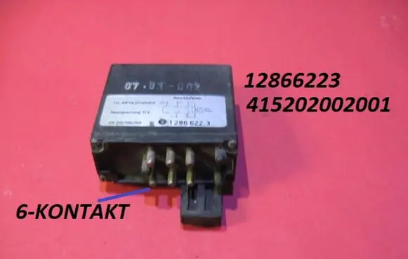 BMW 5 E28 Glow plug pre-heat relay 12866223 415202002001