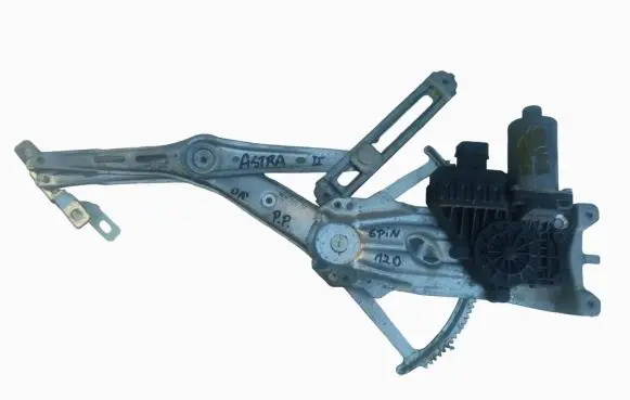 Opel Astra G Front window lifting mechanism without motor 90521882