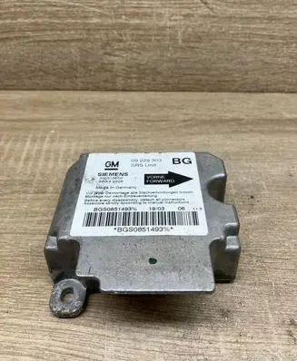 Opel Zafira A Airbag control unit/module 09229303 5WK42926