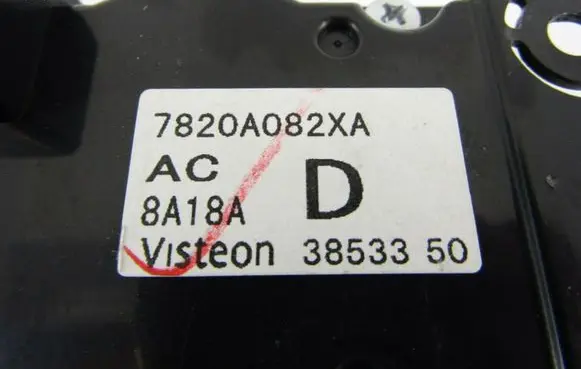 Peugeot 4007 Climate control unit 7820A082XA