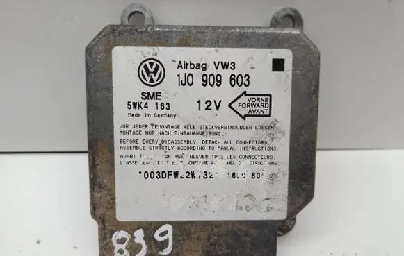 Volkswagen Golf IV Airbag control unit/module 1J0909603 5WK4163