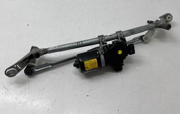 Front wiper linkage and motor