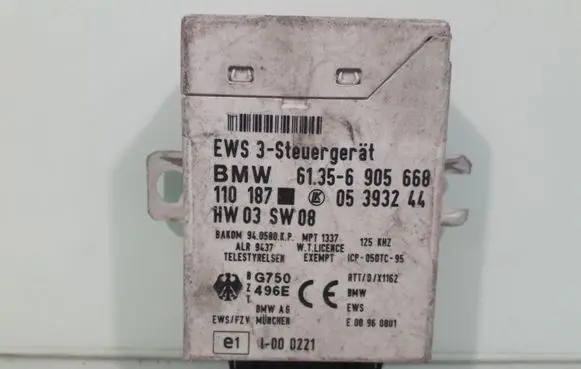 BMW 5 E39 Immobilizer control unit/module 61356905668