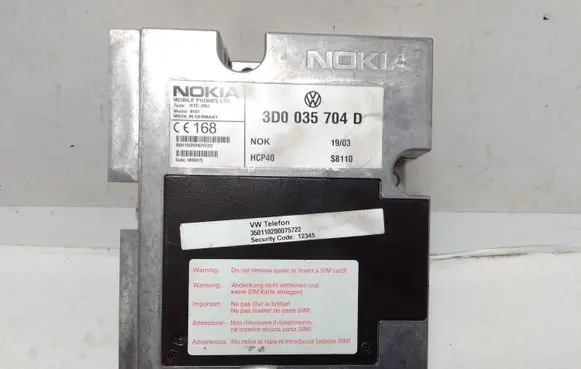 Volkswagen Phaeton Phone control unit/module 3D0035704D