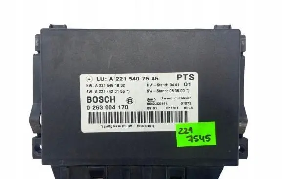 Mercedes-Benz S W221 Parking PDC control unit/module A2215407545