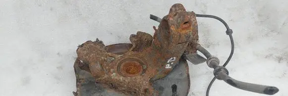 Front wheel hub spindle knuckle