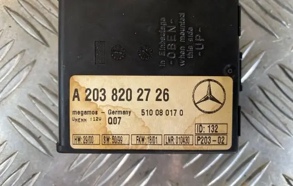 Mercedes-Benz S W220 Alarm control unit/module A2038202726 510080170