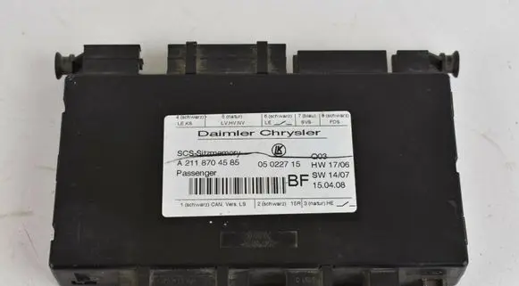 Mercedes-Benz GL X164 Seat control module A2118704585