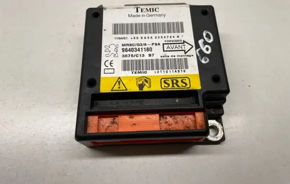 Peugeot 607 Airbag control unit/module 9640341180