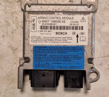 Ford C-MAX I Airbag control unit/module 4M5T14B056AE 0285001847 6E0000985401