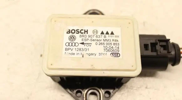 Audi A4 S4 B8 8K ESP acceleration yaw rate sensor 8R0907637B