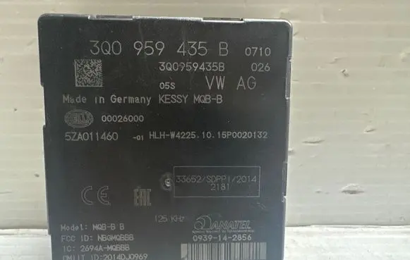 Volkswagen Golf Plus Keyless (KESSY) go control unit/module 3Q0959435B