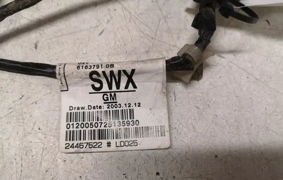 Opel Zafira B Parking sensor (PDC) wiring loom 24467522