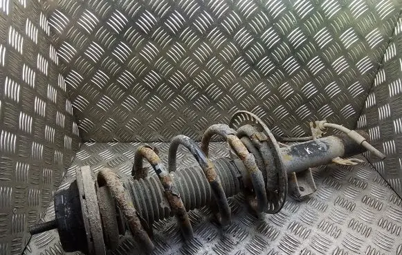 Front shock absorber with coil spring