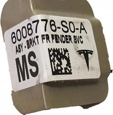 Tesla Model S Fender mounting bracket 6008776-S0-A