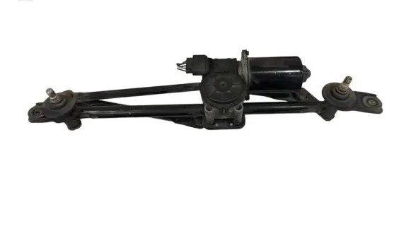 Front wiper linkage and motor