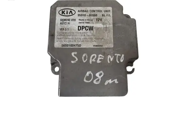 KIA Sorento Airbag control unit/module 959103E060 5WY7056