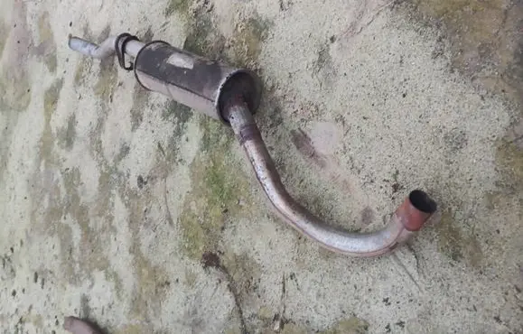 Opel Commodore A Rear muffler/silencer tail pipe 