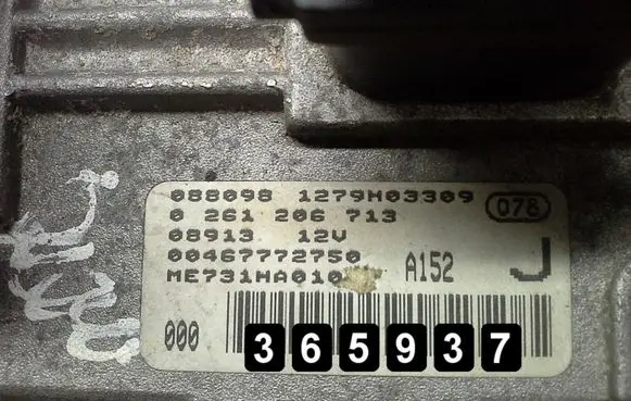 Alfa Romeo 166 Engine control unit/module 0261206713