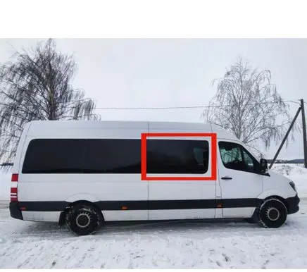 Mercedes-Benz Sprinter W906 Side middle window/glass 