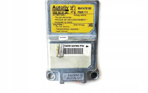 Peugeot 206 Airbag control unit/module 9641478180