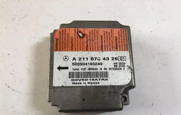 Mercedes-Benz E W211 Airbag control unit/module A2118704326 500504160249 D6V5D16A7RX