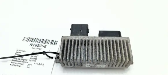 Nissan e-NV200 Heater blower motor/fan resistor 271206395R
