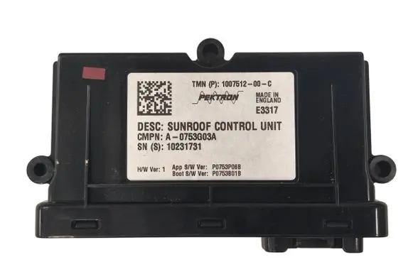 Tesla Model S Sunroof control unit/module 100751200C