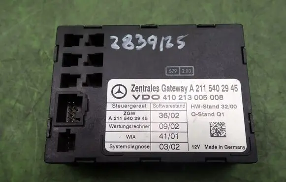 Mercedes-Benz E W211 Gateway control module A2115402945