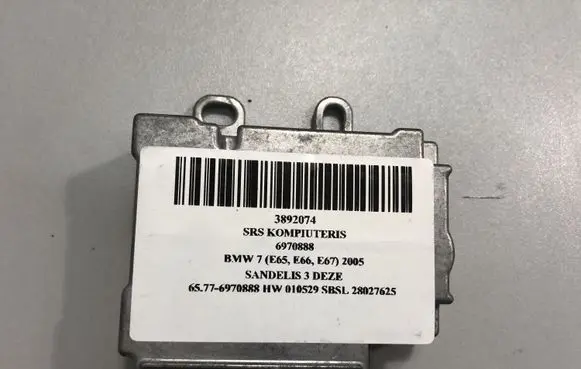 BMW 7 E65 E66 Airbag control unit/module 6970888