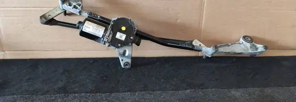 Front wiper linkage and motor