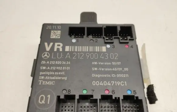 Mercedes-Benz E W212 Door control unit/module A2129004302