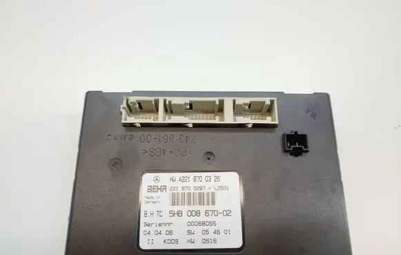 Mercedes-Benz S W221 Climate control unit A2218700326