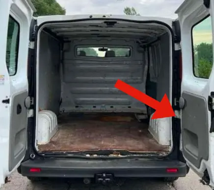 Rear door card panel trim