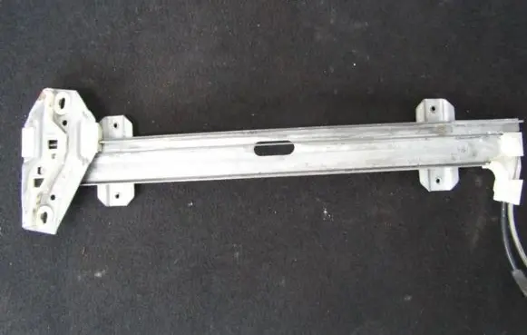Sliding door window regulator with motor