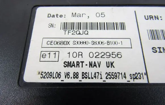 Mitsubishi Lancer X Other control units/modules 5209L06