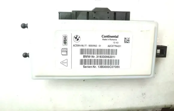 BMW 7 F01 F02 F03 F04 Airbag control unit/module 9330952