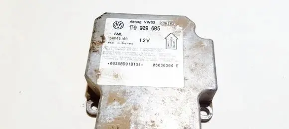 Volkswagen Touran I Airbag control unit/module 1t0909605 5wk43150