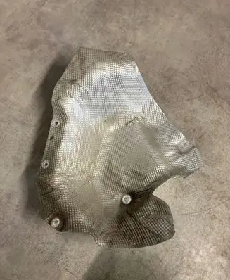 BMW 4 G22 G23 G24 G26 Exhaust heat shield 7341010 14877811 W1050A