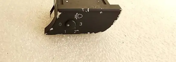 Headlight level height control switch
