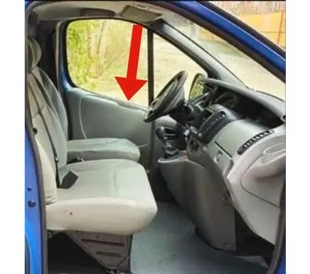 Renault Trafic II (X83) Rubber seal front coupe door window 