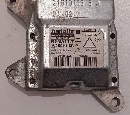 Renault Laguna II Airbag control unit/module 8200142183A 16191036 550758700