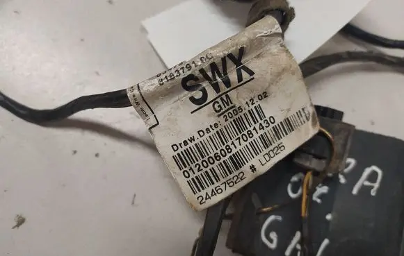 Opel Zafira B Parking sensor (PDC) wiring loom 24467522 SWX