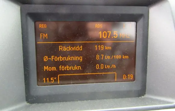 Opel Vectra C Screen/display/small screen 