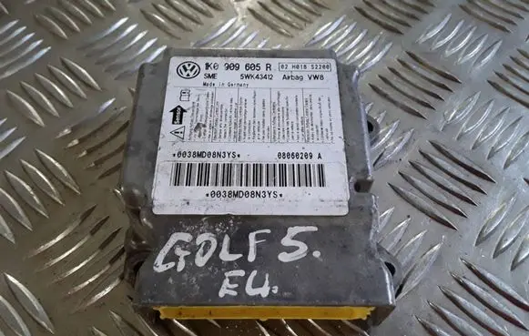 Volkswagen Golf V Airbag control unit/module 1K0909605R 5WK43412