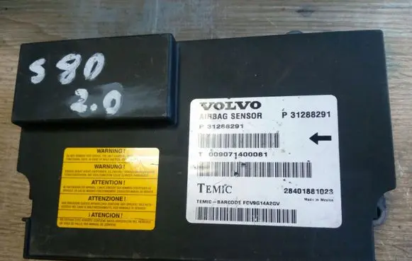 Volvo S80 Airbag control unit/module 31288291