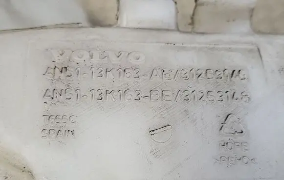 Volvo V50 Lamp washer fluid tank 4N5113K163AE 31253149